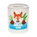 Tirelire enfant avec impression renard - céramique - tirelires renard