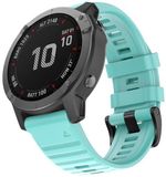By Qubix Qubix - Siliconen bandje - Lichtblauw - 26mm Quickfit - Geschikt voor Garmin Fenix 8 / 8 Pro - 51mm