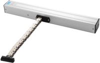 Merkloos / Sans marque Wan GmbH Elektrische Raamopener - Automatische Ventilatie - Kas Ventileren - Dubbellaags Ketting - 300 mm - Zilver