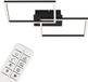 Briloner LED Plafondlamp - Dimbaar met Afstandsbediening - CCT - Nachtlichtfunctie en Timer - Zwart