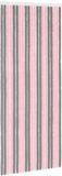 vidaXL Insectengordijn Chenille Zilvergrijs en Roze 90 x 220 cm