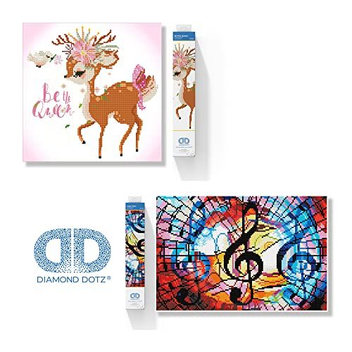 Pracht Creatives Hobby Diamond Dots 69503 - Diamond Painting set "Be the Queen" & "Triple Treble"