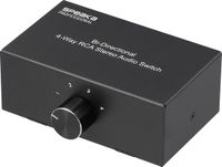 SpeaKa Professional SP-AS-500 Cinch-audio-switch 4 poorten Met metalen behuizing