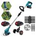 Tondeuse sur batterie - 7800 tr/min - 21 V - Rechargeable - Pliable - Réglable - 2 batteries