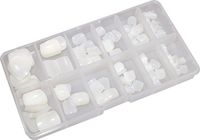 World of Nails-Design Toe-Nails teennagels naturel in doos 120 stuks