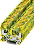 Phoenix Contact PT 6-PE 3211822 Borne de terre 3 niveaux Nombre de pôles : 2 0.5 mm² 6 mm² Vert, Jaune 1 pièce(s)