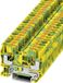 Phoenix Contact PT 6-PE 3211822 Borne de terre 3 niveaux Nombre de pôles : 2 0.5 mm² 6 mm² Vert, Jaune 1 pièce(s)