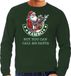 Bellatio Decorations Rambo Grote maten Foute Kerst sweater / Kerst trui Rambo but you can call me Santa groen voor heren - Kerstkleding / Christmas outfit XXXL