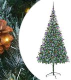 vidaXL Sapin de Noël artificiel avec 300 LED Vert 210 cm PVC et Acier