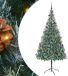 vidaXL Sapin de Noël artificiel avec 300 LED Vert 210 cm PVC et Acier