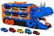 R2 Invest Dinosaurier Autotransporter avec garage rampe de lancement et 6 voitures en métal