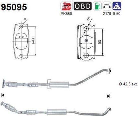 Katalysator Toyota Corolla - Blanco - Engels