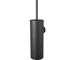 Haceka Kosmos Toiletborstelhouder - gesloten - wandmodel - mat zwart
