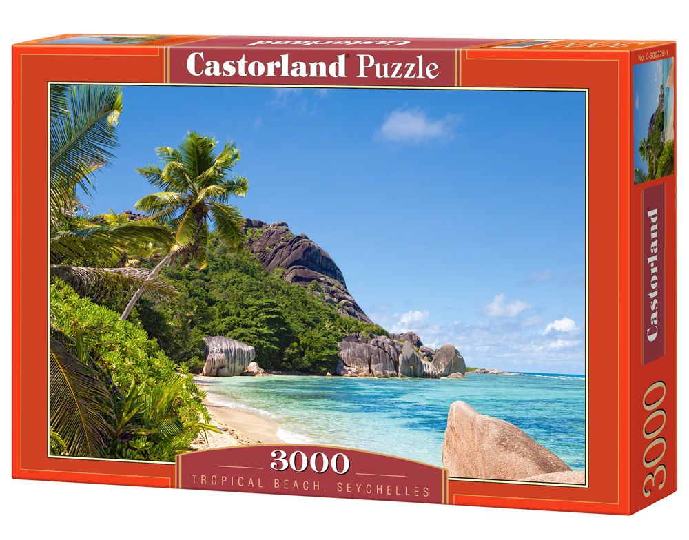 Castorland Tropical Beach, Seychelles - 3000 stukjes - Puzzel