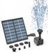 Mellow Mint Hungary Korlátolt Felelősségű Társaság Pompe de bassin - Énergie solaire - Fontaine solaire - pompe de bassin à énergie solaire - kit de fontaine avec 6 buses - 11cm