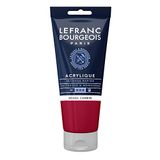 Lefranc & Bourgeois Lefranc Bourgeois 300359 fine acrylic paint, highly pigmented, good coverage, creamy homogeneous texture - 80ml tube, Carmine Red