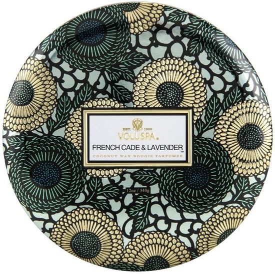 Voluspa 3 Wick - Geurkaars - French Cade Lavender - 340gr - 0806644072249