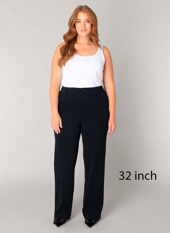 Base Level Curvy broek Yorinthe Dark Blue/32 inch