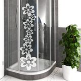 Douchedeur Ambiance Douchedeur Sticker Bloem Uitlijning 100 x 35 cm