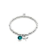 Uno de 50 Groene Murano glas libelle bedelarmband groot verzilverd sterling zilver vergulde handgemaakte sieraden gemaakt in Spanje