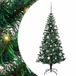 vidaXL Kunststof Voorverlichte Kerstboom Groen 150 cm PVC en Metaal