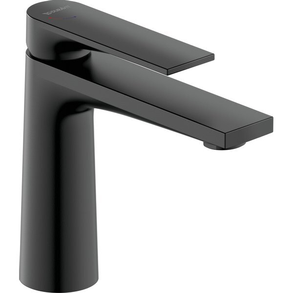 Duravit Tulum by Starck wastafelmengkraan 16.5cm FreshStart zonder waste Messing Zwart mat TU1021002046