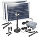 esotec Kit pompe de bassin solaire 50/1400 LED avec accumulateur LiFe 12,8V/7,8Ah 101939