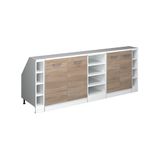 Vicco R-Line Keukenkast voor schuine wand – 210 cm Set van 5 kastrompen 60 cm diepte Sonoma