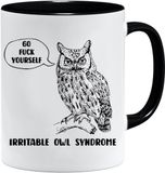 Prikkelbare Uil Syndroom | Funny Animal Mok & Gift Box Set Vaders Day Cup Cadeaus van Dochter of Zoon | Geschenken voor vaders Verjaardag | Kerst Mokken papa Mijn Vader of Broer Gift | Work Cup