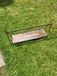 Table aspect rouille, brun foncé - Largeur : 85 cm