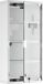 Homcom Armoire à pharmacie - Argent - Acier inoxydable et verre - 4 étagères - 1 porte