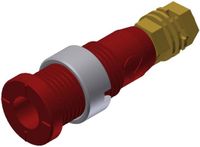SKS Hirschmann MSEB 2600 G M3 Au Veiligheids-labconnector, female Bus, inbouw verticaal Stift-Ø: 2 mm Rood 1 stuk(s)