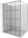Mexen Kioto paroi de douche Walk-in 160 x 200 cm, grille noire 8 mm, or brossé
