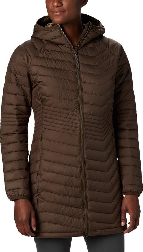 Columbia Powder Lite Mid Dames Outdoor Jas - Olive Green - XS - 2020