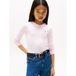 Tommy Hilfiger Langarmshirt POINTELLE TOP LS für Kinder bis 16 Jahre, mit Logo-Druck