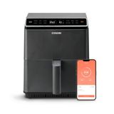 Cosori Dual Blaze CAF-P585S Airfryer, wifi, 6,4 l, 11-in-1, friteuse zonder olie, donkergrijs