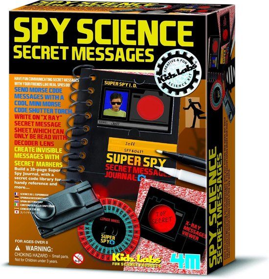 4M Kidzlabs Spy Science - Geheime Boodschap - STEM Speelgoed - 8+ jaar