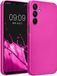 kwmobile metallic telefoonhoesje van TPU - geschikt voor Samsung Galaxy A16 5G - Flexible case voor smartphone - In metallic roze