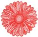 Unique Living Placemat Flower 38cm Ø Red