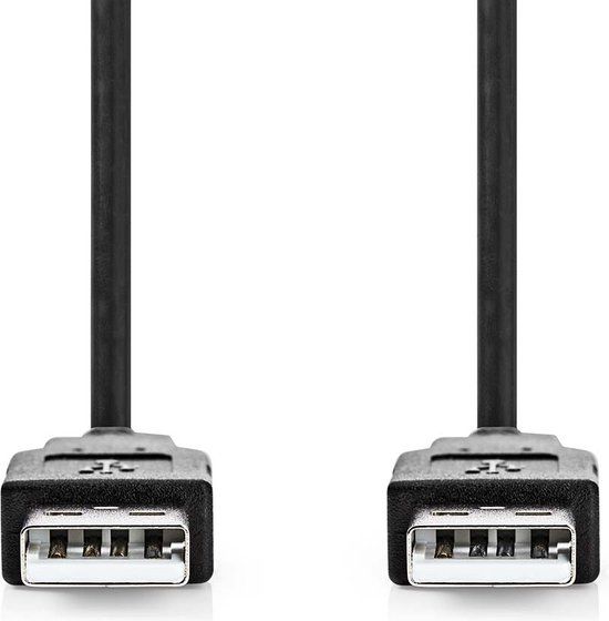 Nedis USB 3.0 A Male - USB 3.0 A Male Kabel - 1m - Zwart