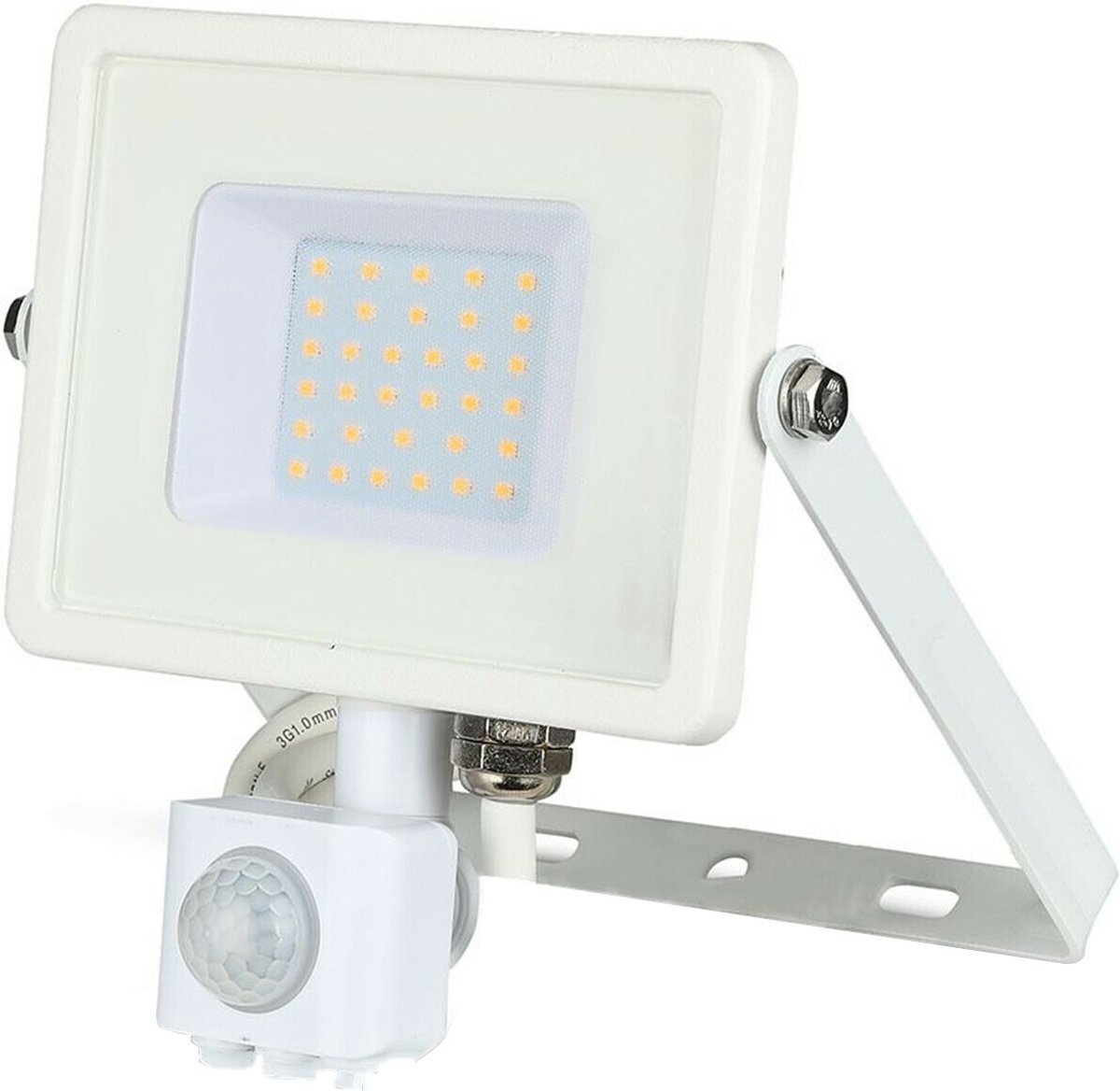 V-tac LED Bouwlamp 30W 6400k IP44 met Sensor Body Wit