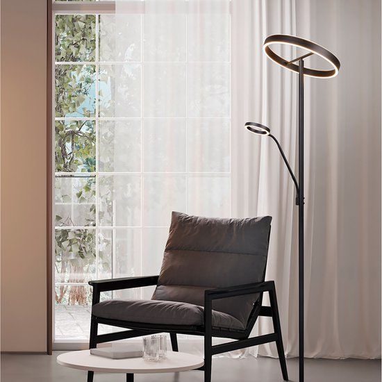 Trio Vloerlamp WILLIS Zwart mat
