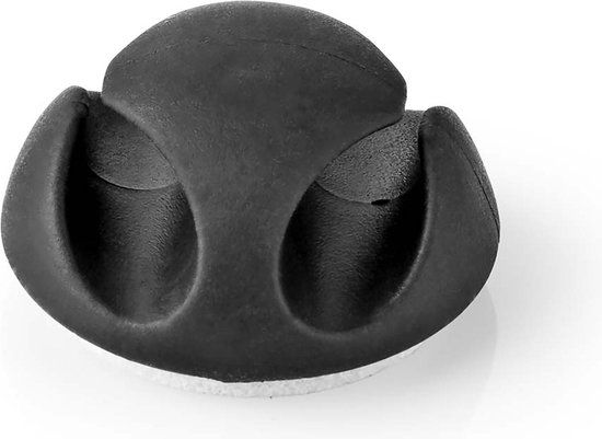 Nedis Kabelmanagement - Kabelclip - Click & Go - 6 Stuks - Zwart