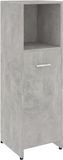 vidaXL Armoire de salle de bain 30x30x95 cm bois béton gris