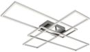 B.K.Licht BRILONER LED Plafondlamp 3504-018 stepdim warmwit aluminium-chroom