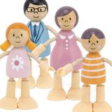 Viga Polarb famille de poupées en bois set de figurines