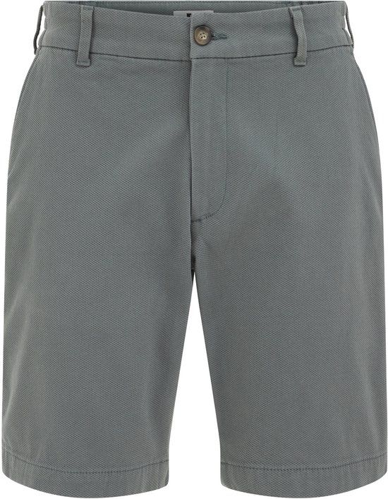 WE Fashion Heren regular fit comfort chinoshort met structuur
