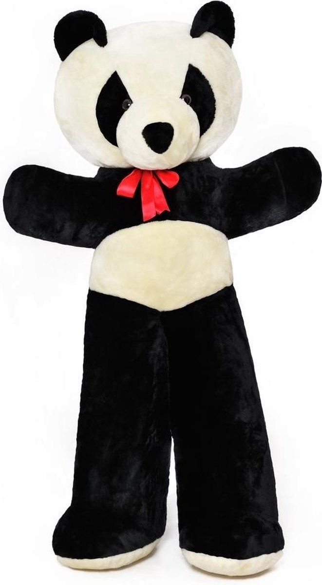 Viking Choice Grote knuffel panda XXL bruin 110cm