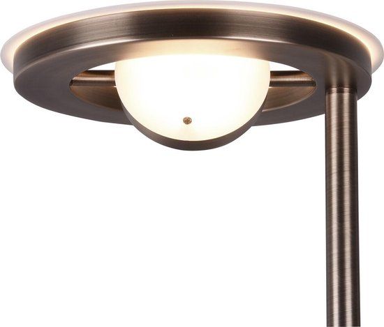 BES LED Trion Barry LED Floor Lamp - 38W - Adjustable Color - Dimmable - Round - Bronze - Aluminum