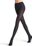 FALKE Prime Rib gedessineerd materiaal ondoorzichtig 60 DEN panty dames zwart - maat S-M